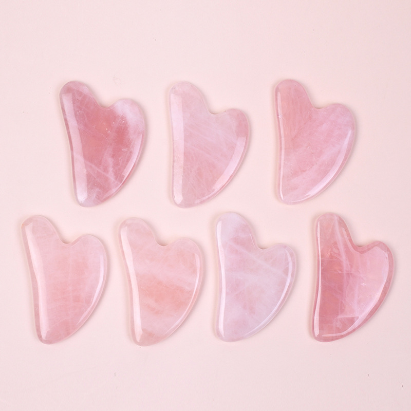 Gua Sha Tool Rose Quartz - Strumento Gua Sha in Quarzo Rosa