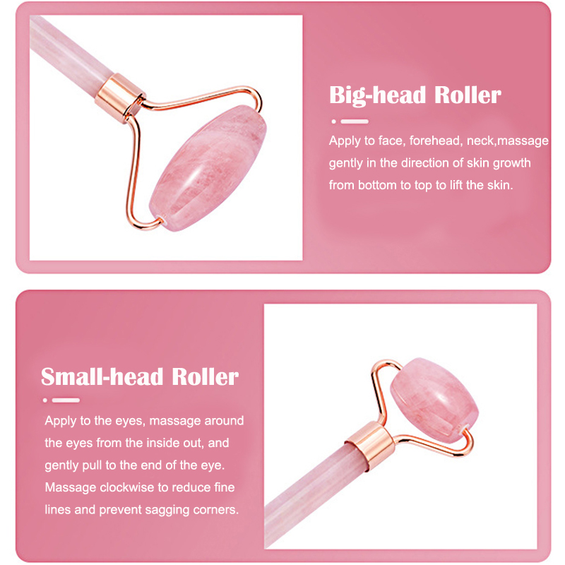 Rullo di giada al quarzo rosa  - Gua Sha Tool Rose Quartz recensione e prezzo