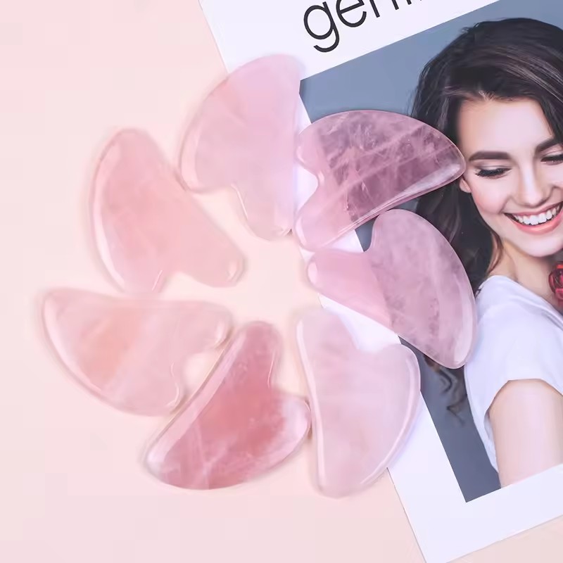 Set di 5 Raschietti per Massag - Gua Sha Tool Rose Quartz recensione e prezzo