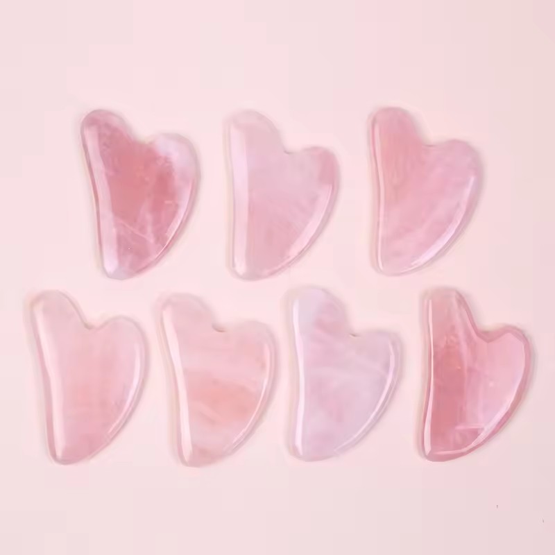 Set di 5 Raschietti per Massag - Gua Sha Tool Rose Quartz recensione e prezzo