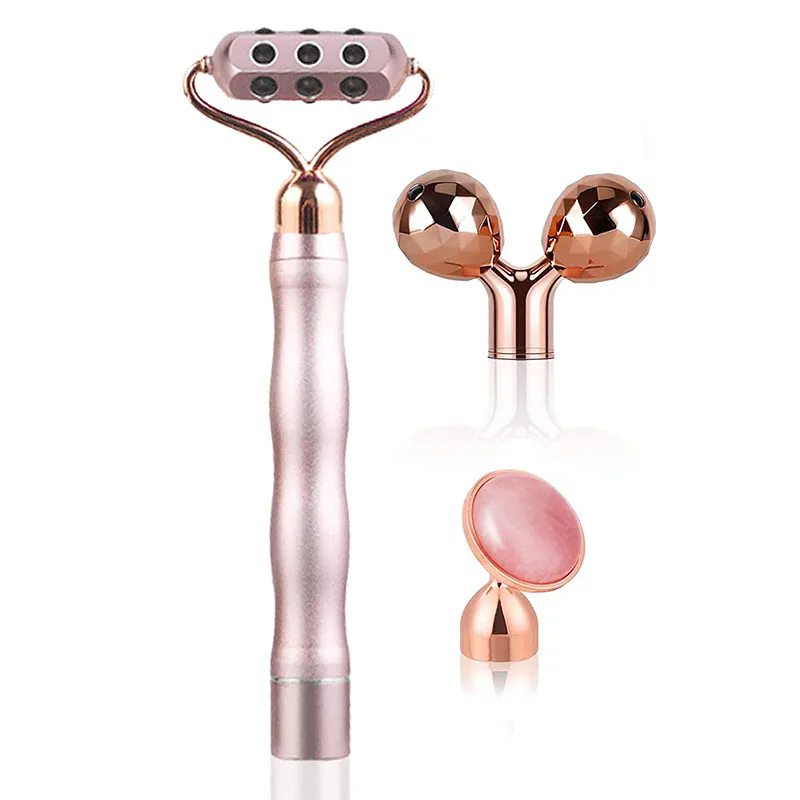 3 in 1 Rullo 3D Pietra di germ - Gua Sha Tool Rose Quartz recensione e prezzo