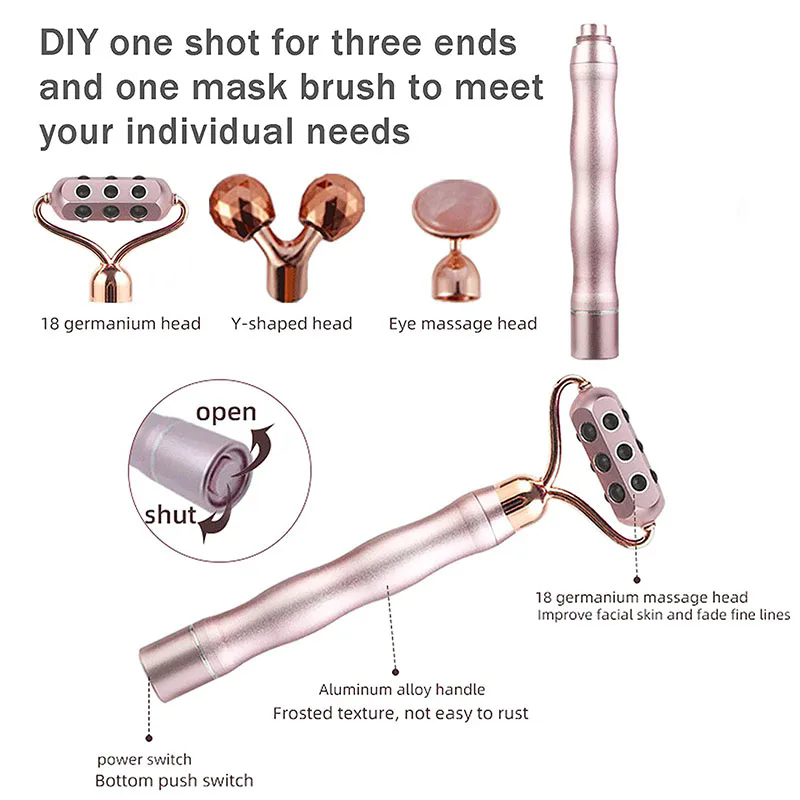 3 in 1 Rullo 3D Pietra di germ - Gua Sha Tool Rose Quartz recensione e prezzo