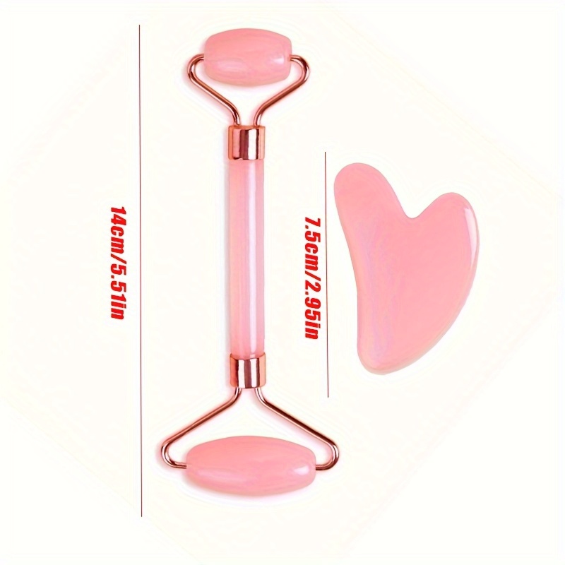 Nuovo 2PCS Gua Sha Pietra per  - Gua Sha Tool Rose Quartz recensione e prezzo