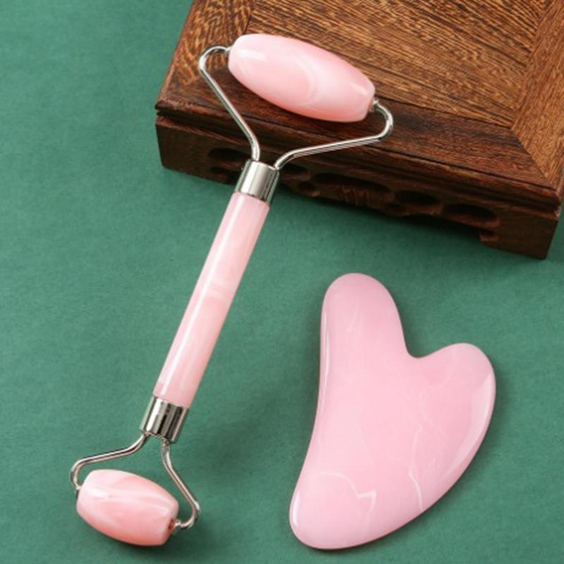 Nuovo 2PCS Gua Sha Pietra per  - Gua Sha Tool Rose Quartz recensione e prezzo