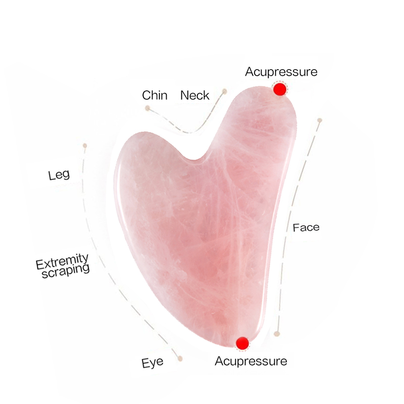 Raschietto a guazzo in pietra  - Gua Sha Tool Rose Quartz recensione e prezzo