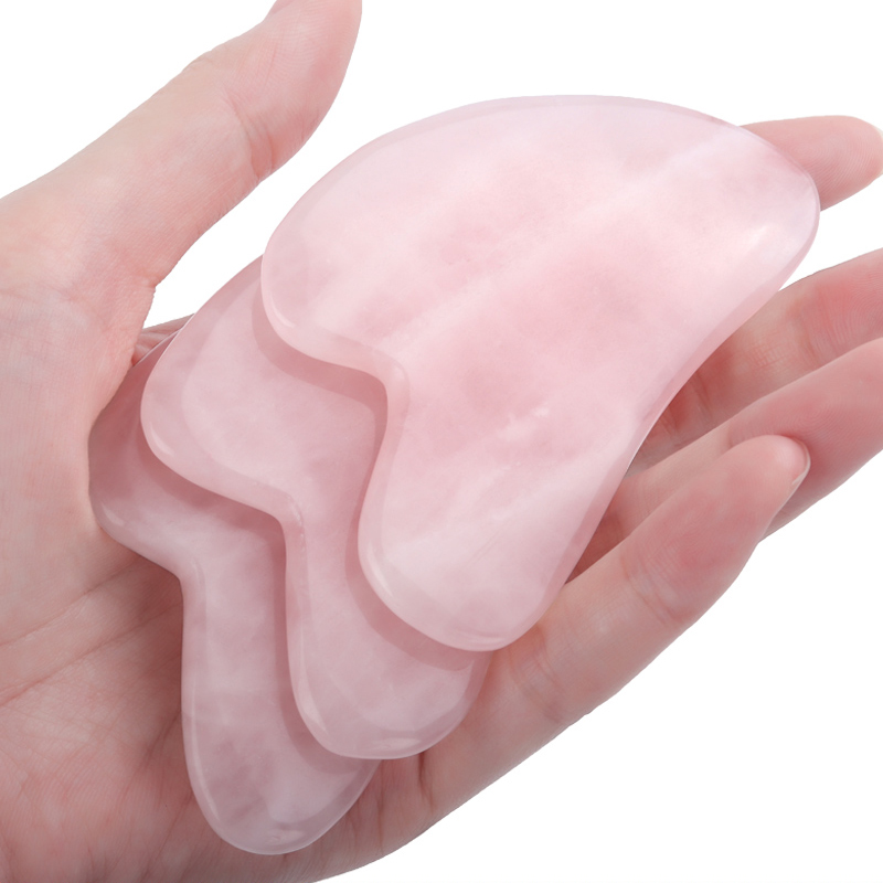 Quarzo rosa giada Guasha strum - Gua Sha Tool Rose Quartz recensione e prezzo