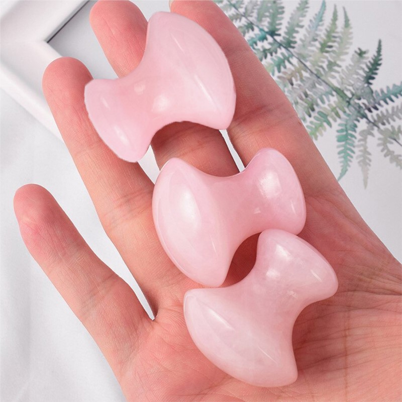 1pc Forma di Fungo Guasha Mass - Gua Sha Tool Rose Quartz recensione e prezzo