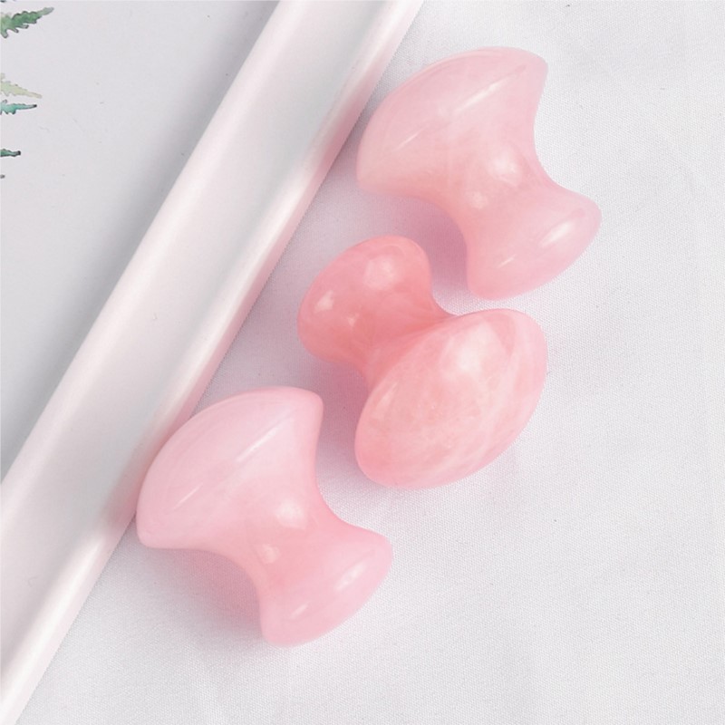 1pc Forma di Fungo Guasha Mass - Gua Sha Tool Rose Quartz recensione e prezzo
